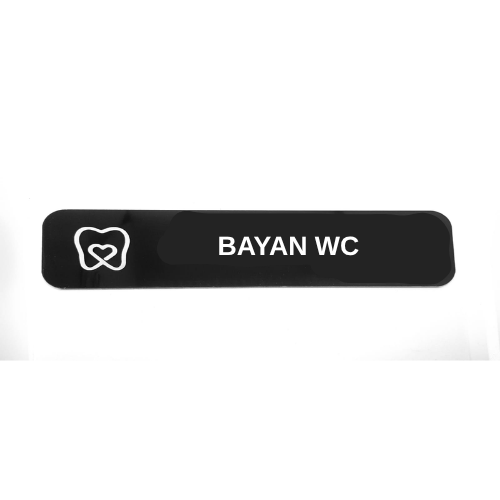 - Bayan WC - Hazır Yazı 4,5 Cm X 20 Cm