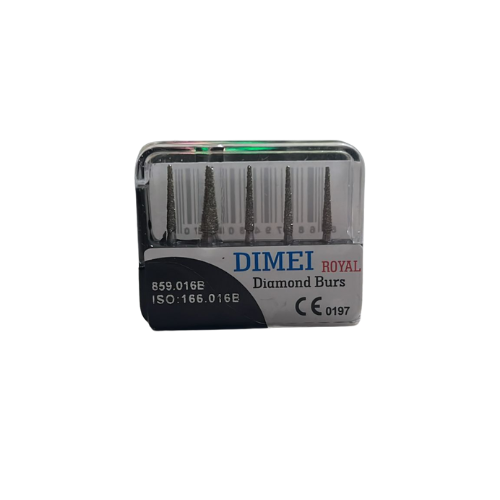 DIMEI Royal Aeratör İçin Elmas Frez Alev - Siyah Kuşak 5Li 859-018B / 166-018B