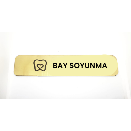- Bay Soyunma - Hazır Yazı 4,5 cm x 20 cm