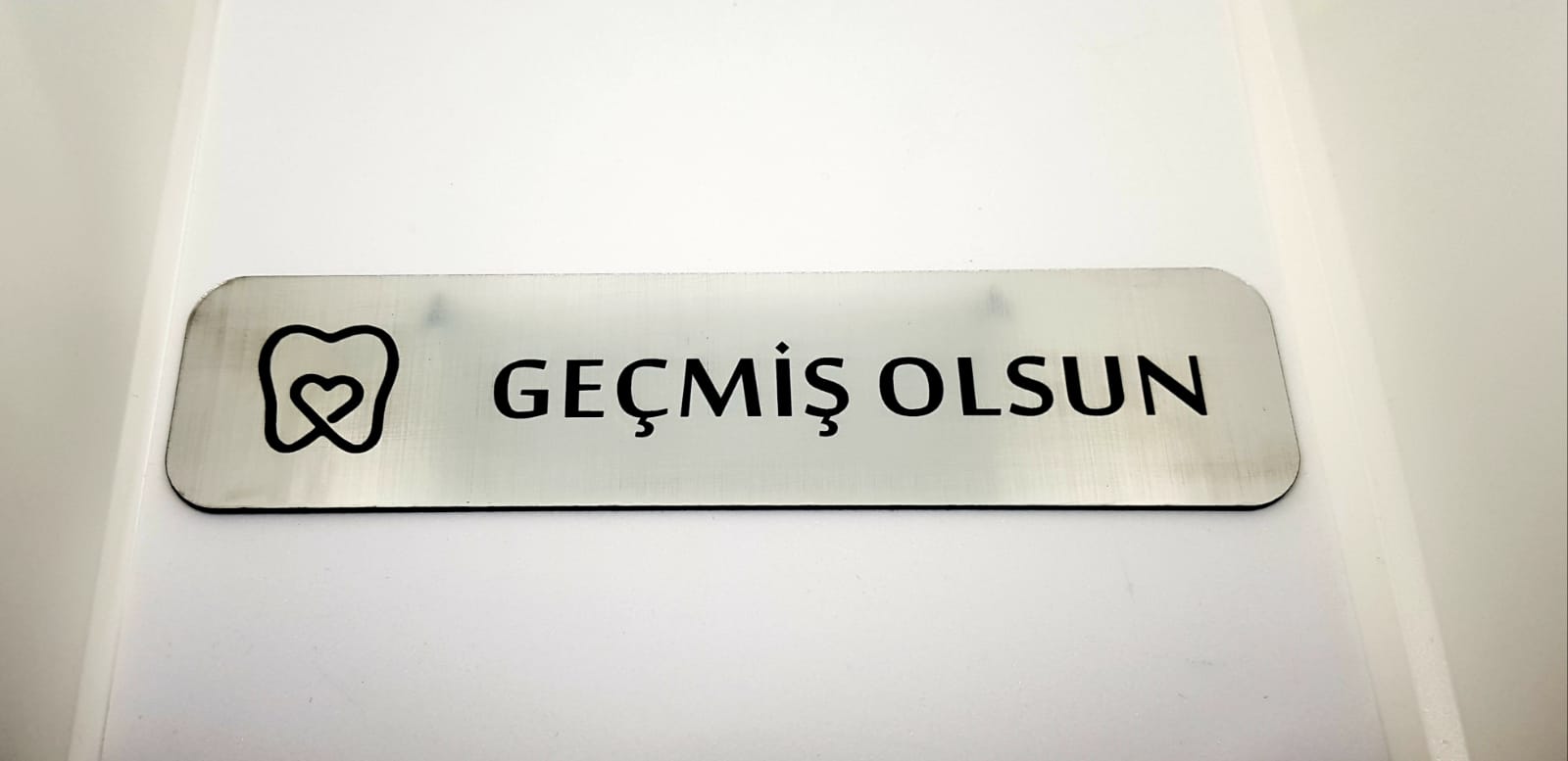 -Geçmiş Olsun- Hazır Yazı 4,5 Cm X 20 Cm