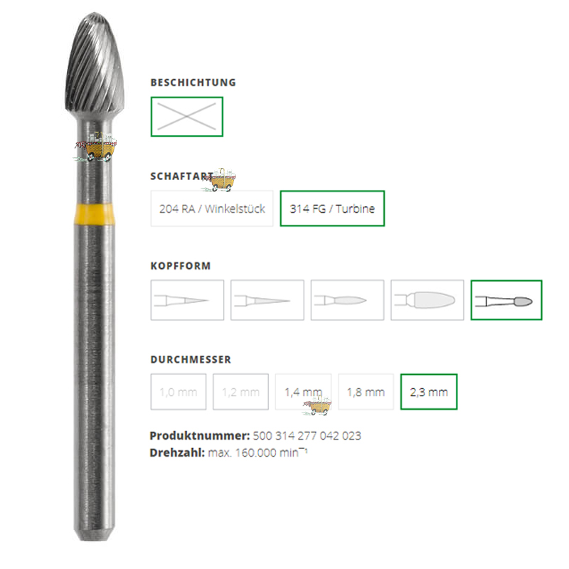 ACURATA Frez Aeratör İçin Sarı Kuşak  - 500-314-277-042-023