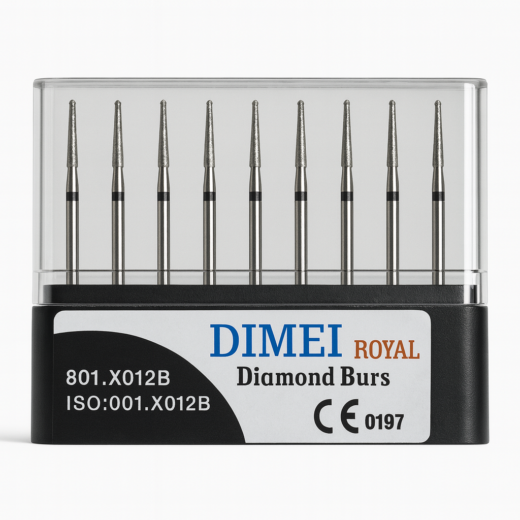 DIMEI Royal Aeratör İçin Elmas Rond Frez 801-X012B -10 Adet