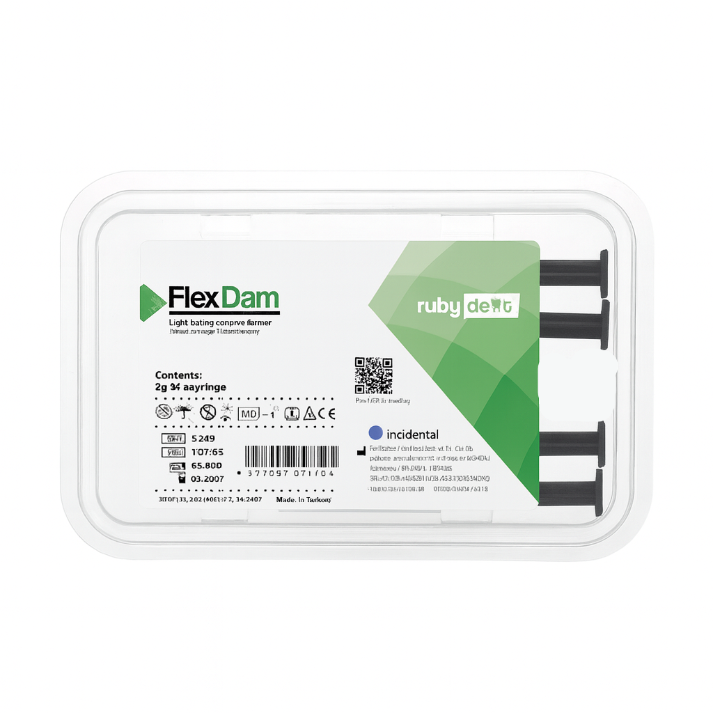 RUBY DENT FlexDam Işıkla Sertleşen Diş Eti Bariyeri - 2g x 4 Adet