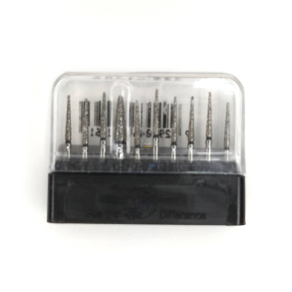 SWS Dental Avrupa -  Siyah Kuşak Alev Uçlu Elmas Aeratör Frezi - 859-14XC - 10 Adet