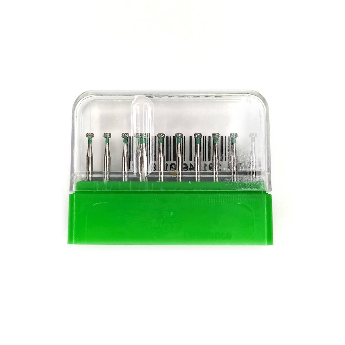 SWS Dental Avrupa  - Aeratör İçin Yeşil Kuşaklı Mercimek Elmas Aeratör Frezi - 815-17C - 10 Adet
