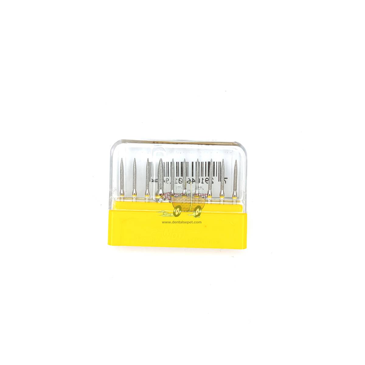 SWS DENTAL Avrupa - Sarı Kuşaklı Aeratör Frezi SWS.250-12SXF - 10 Adet