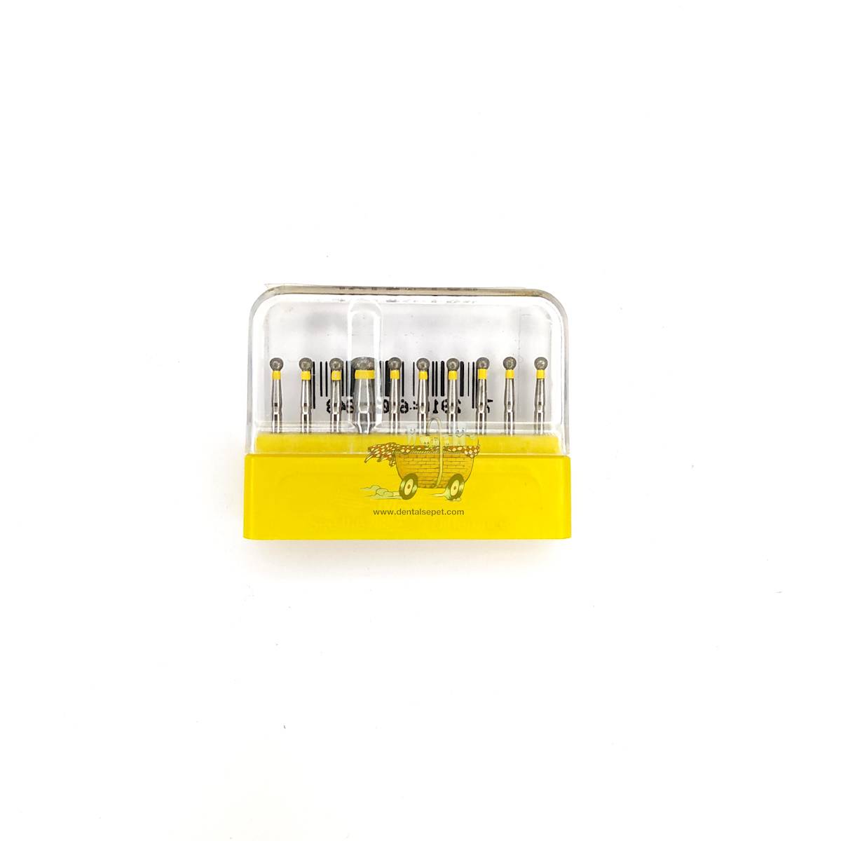 SWS DENTAL Avrupa - Sarı Kuşaklı Rond Aeratör Frezi SWS.801-21XF - 10 Adet