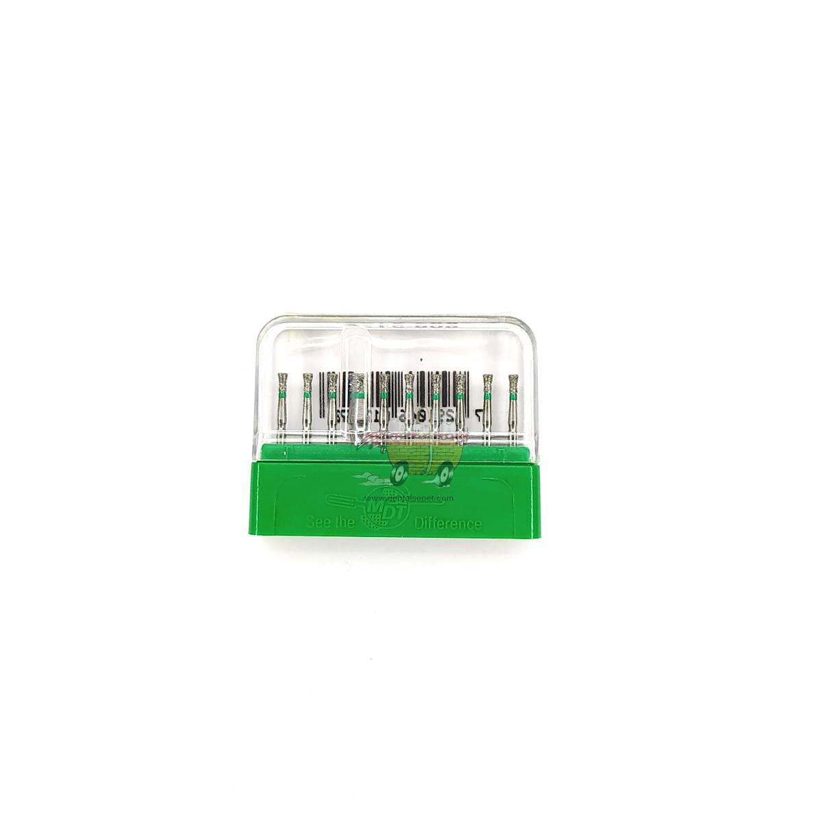SWS DENTAL Avrupa - Yeşil Kuşaklı Tersine Konik Aeratör Frezi SWS.806-17C - 10 Adet