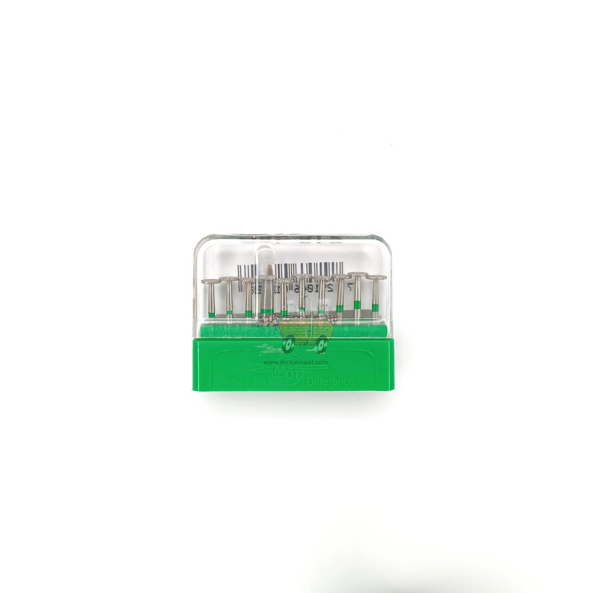 SWS DENTAL Avrupa - Aeratör İçin Yeşil Kuşaklı Mercimek Frez SWS.824-42C - 10 Adet