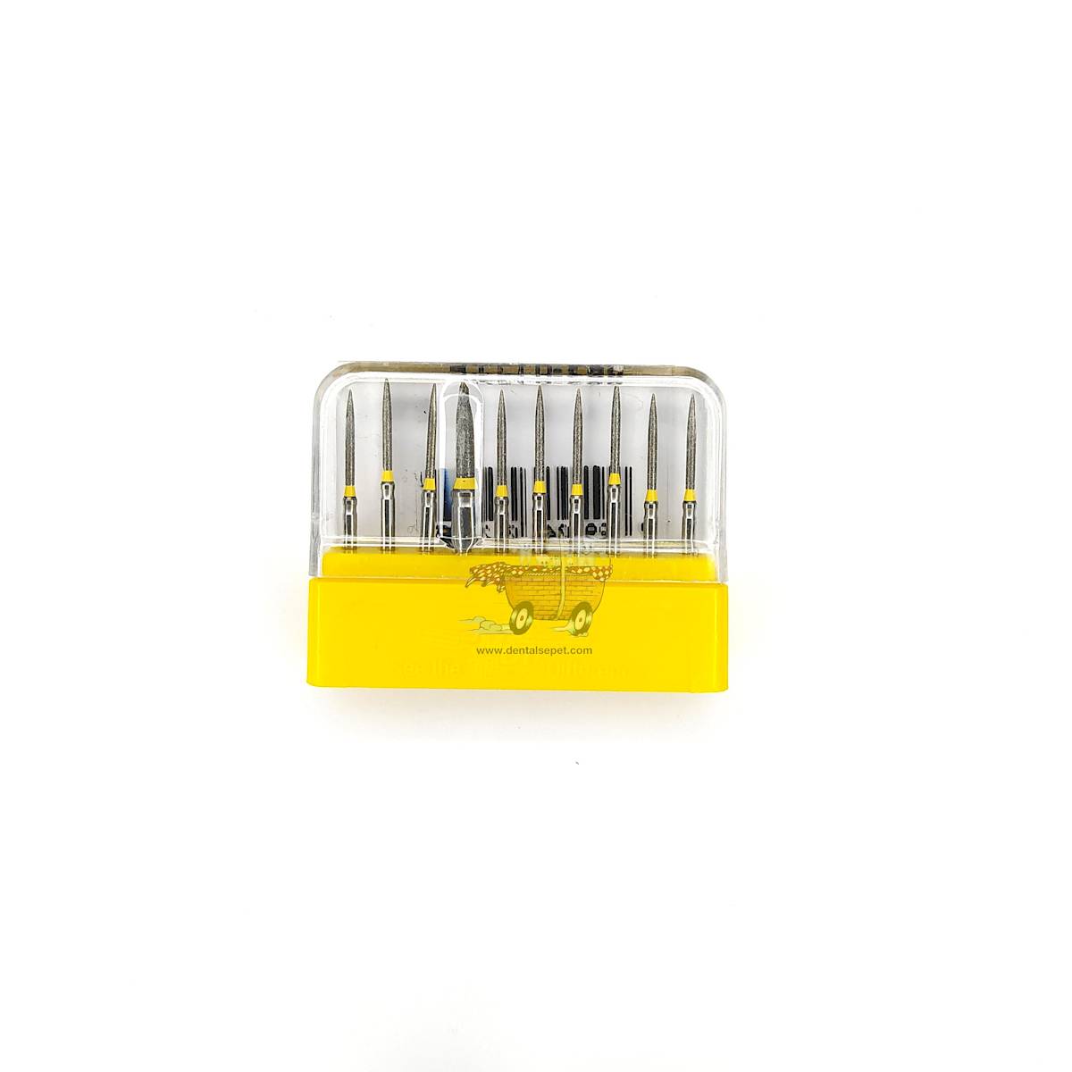 SWS DENTAL Avrupa - Sarı Kuşaklı Chamfer Aeratör Frezi SWS.863-12XF - 10 Adet