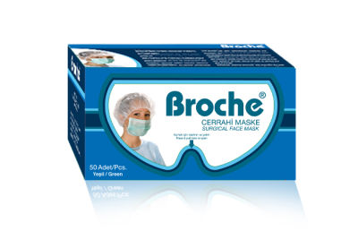 BROCHE Maske Lastikli