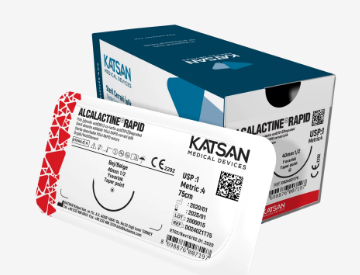 KATSAN Alcalactine Rapid - 4/0 - 18mm - 3/8 Asagi Keskin Ipek Dikis Ipligi ( Turk Mali )