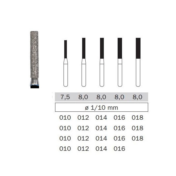 HI-CARE / DIMEI Aerator İçin Siyah Kuşak Fissür Frez No:16 10 Adet (506.314.11.544.016)