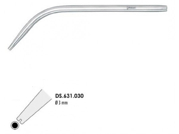 OCEAN / FALCON Cerrahi Aspiratör Ucu - Metal 3 mm