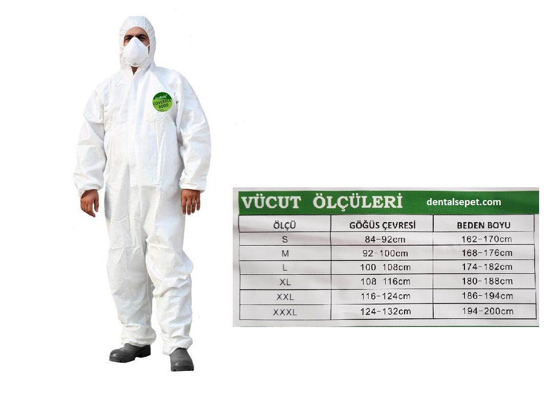 ProBody Coverall 3000 Yüksek Koryuculu Tulum Large ( 174 - 182 cm)