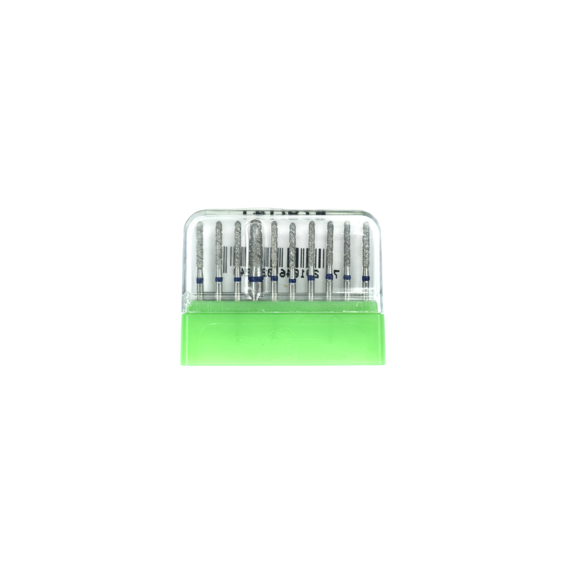 SWS Dental Avrupa -  Mavi Kuşaklı Paralel Chamfer Elmas Aeratör Frezi - 879-14T - 10 Adet