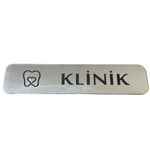 - Klinik  - Hazır Yazı 4,5 cm x 20 cm