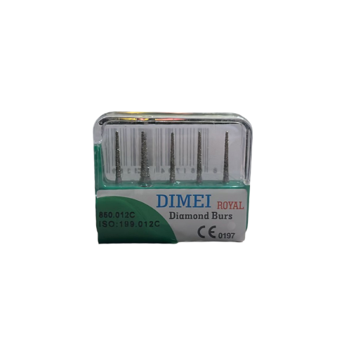 DIMEI Royal Aeratör İçin Elmas Alev Uçlu Frez 5 Li Paket 850-012C / 199-012