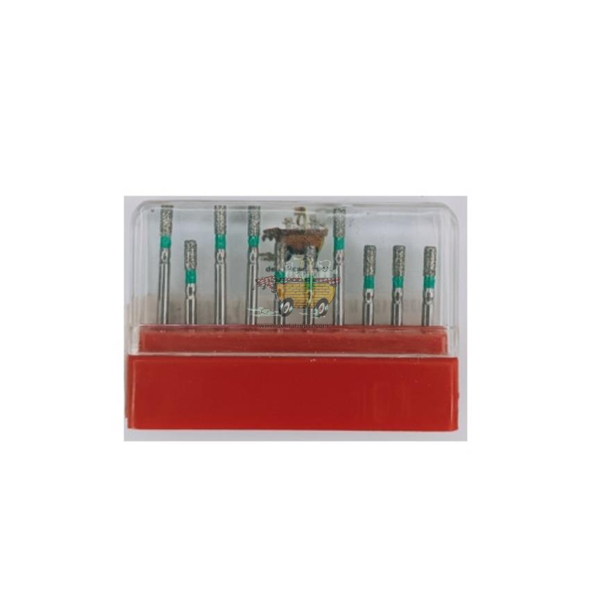 SWS DENTAL Avrupa - Yeşil Kuşaklı Kısa Fissür Aeratör Frez 835-015C - 10 Adet
