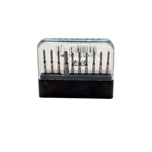 SWS DENTAL Avrupa - Siyah Kuşaklı Paralel Chamfer Aeratör Frezi SWS.877-12XC - 10 Adet