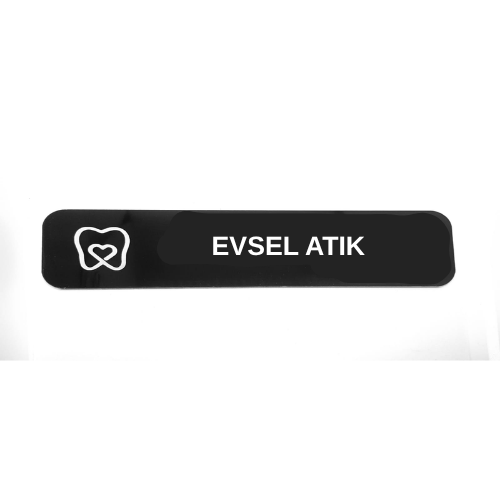- Evsel Atık - Hazır Yazı 4,5 Cm X 20 Cm