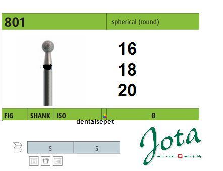 JOTA Elmas Frez Rond - Siyah Kuşak - 5 Adet