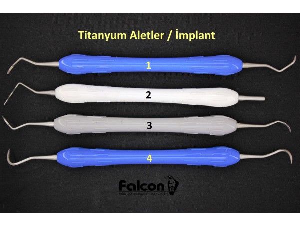 FALCON Titanyum İmplant Aletleri Set (Numara Seçiniz)