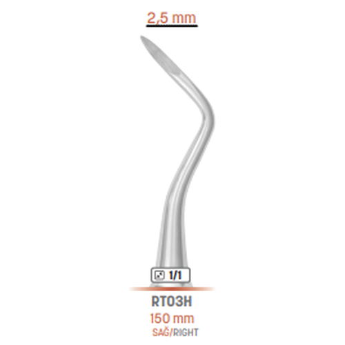 ODC Kök Elevatör Heidbrink Sağ 2,5mm