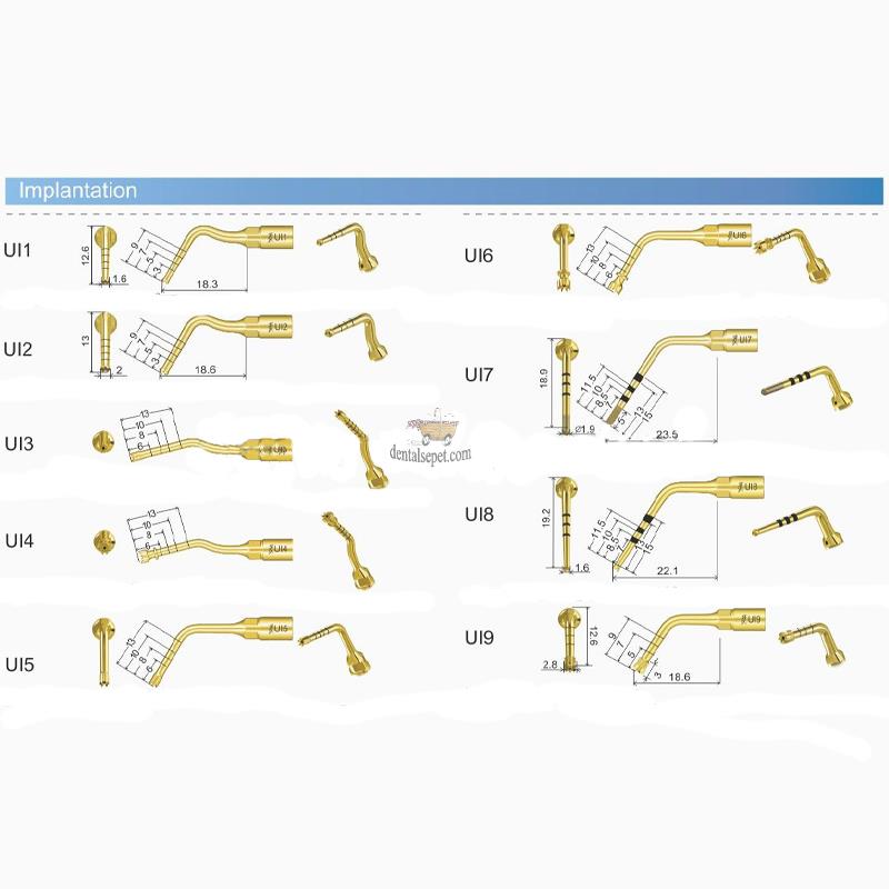 WOODPECKER / Mectron / Ems Ultrasurgery İmplant Uçları