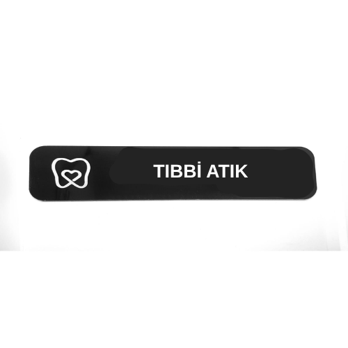 - Tıbbi Atık - Hazır Yazı 4,5 Cm X 20 Cm