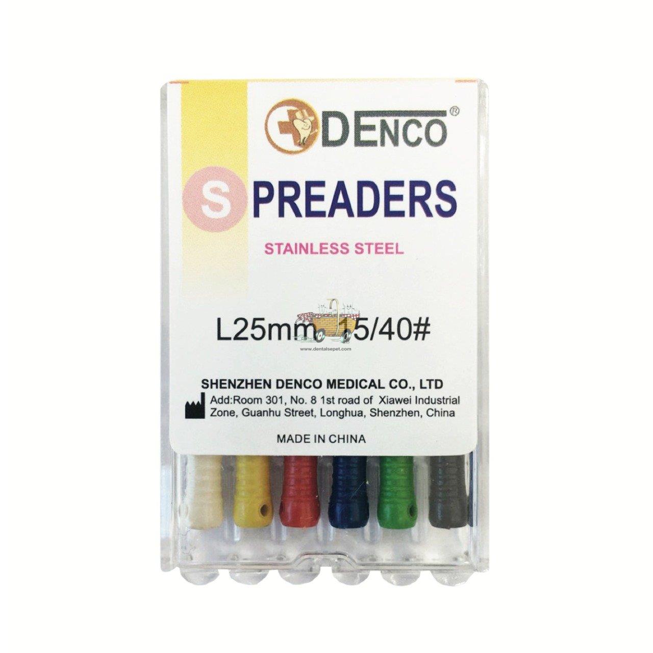 DENCO S.S.Spreaders 6Ad/Paket - 15/40 Asorti
