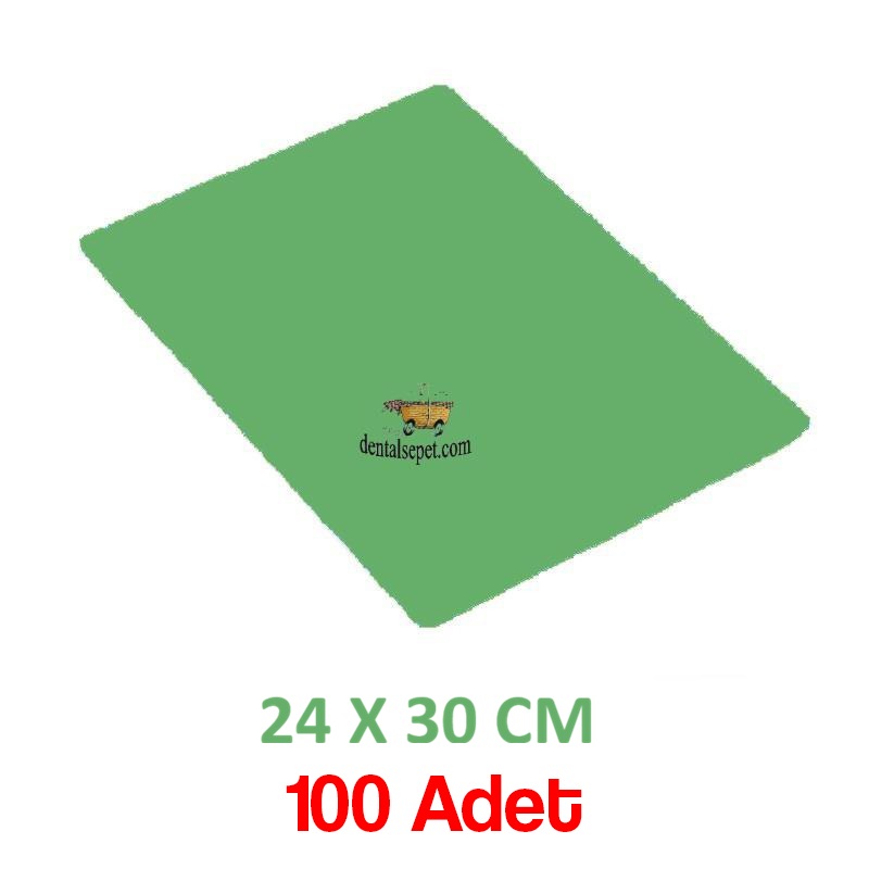MKS Yeşil Tabla Örtüsü - 24cmx30cm - 100 Adet - Sıvı Geçirmez - İnce