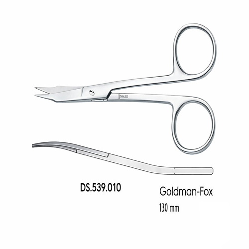 OCEAN/FALCON Makas Cerrahi Goldman-Fox Düz - 130mm