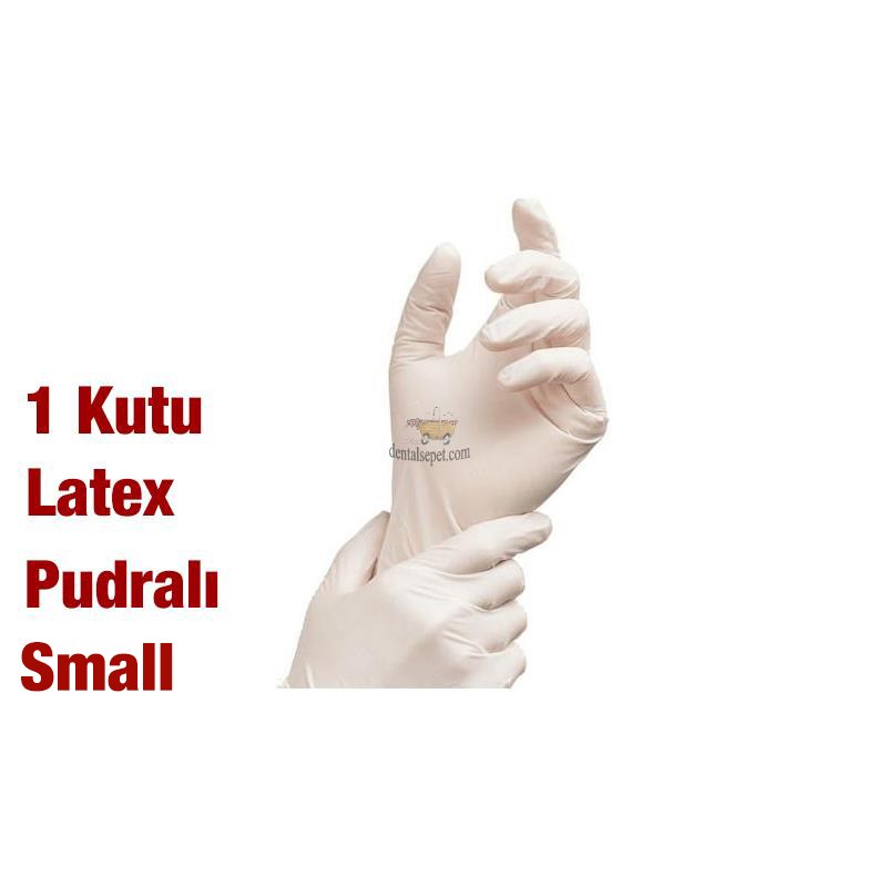 PERFECT TOUCH Latex/Lateks Pudralı Muayene Eldiveni Small 1 Kutu
