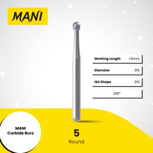 MANI Aerator İçin Tungsten Karpit (Carbide) Rond Frez (6 lı) No:6 / ISO:18  - 10 Adet DD4-3113