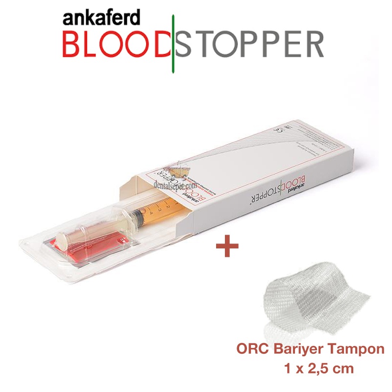 ANKAFERD Blood Stopper Kanama Durdurucu 0,5 ml + ORC Membran - Dental Form Kullanıma Hazır Enjektör ( Sipariş Tel : +90 552 127 66 63 )