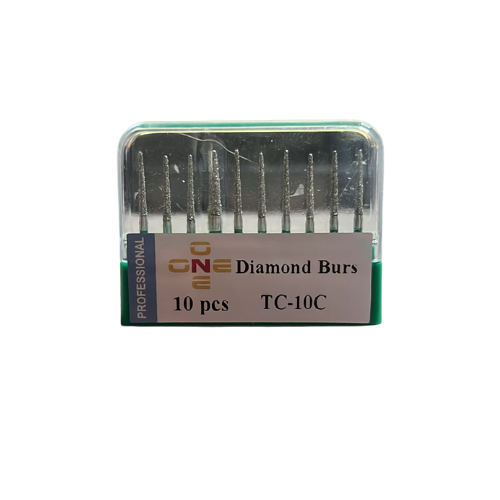 ONE Diamond Burs - Aeratör İçin Yeşil Kuşak Elmas Alev Uç Frez - TC-10C -BKU