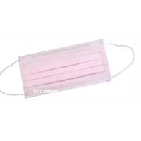 ASA DENTAL �thal Pembe Renkli Maske - Lastikli - 3 Katl� - 50 Adetlik Kutu