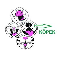 Krazy Cones Kpek Desenli Filtreli Extra Kaln Maske 1 Ad. ( %99 + Bfe & %99 + Pfe )