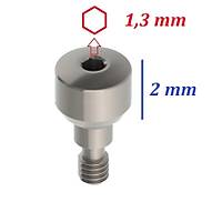 �mplant �yile�me Ba�l��� / Gingival Former - Di� Eti Y�ksekli�i: 2 Mm - 1,3 Mm Hex Anahtara Uygun