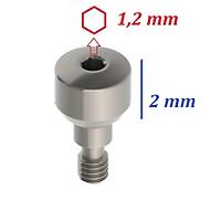 �mplant �yile�me Ba�l��� / Gingival Former - Di� Eti Y�ksekli�i: 2 Mm - 1,2 Mm Hex Anahtara Uygun