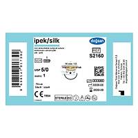DOGSAN Ipek 5/0 16 1/2 Yuvarlak 75cm Ipek Emilemeyen Sutur 12 Ad./Pkt