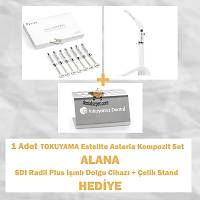 FIRSAT �R�N� !!! TOKUYAMA Estelite Asteria Kompozit Set ALANA SDI Radii Plus Dolgu Polimerizasyon Led Cihaz� + �elik Stand HED�YE!