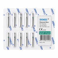 DIMEI Aerat�r ��in Uzun �aft Elmas Rond Frez 10 Adet - Ye�il Ku�ak 806-316-001-534-021