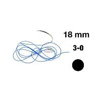Ekonomik Polytetrafloretyle Monofilament Sutr - 3-0 18 mm 3/8 ember Yuvarlak Kesit