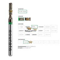 ACURATA Aerat�r i�in Ye�il Ku�akl� Elmas Silindir Fiss�r Frez 800-314-156-534-012