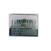 SWS DENTAL Avrupa - Siyah Kuakl Uzun ve Hafif Tersine Konik Aeratr Frez 807-15XC - 10 Adet