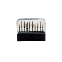 SWS DENTAL Avrupa - Siyah Ku�akl� Alev Aerat�r Frezi SWS.858-16XC - 10 Adet