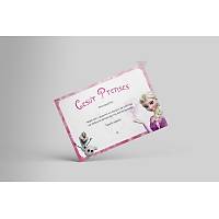 Cesaret Belgesi - Cesur Prenses CES_0008 (ocuk Hastalar iin) 100 Adet