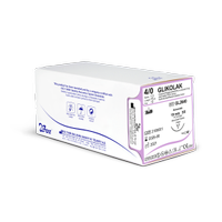 BOZ 4/0 GLIKOLAK ( PGLA) Emilebilir Multiflament Esnek Cerrahi S�tur 19 mm 3/8 Ters Keskin 75 cm Mor Renk